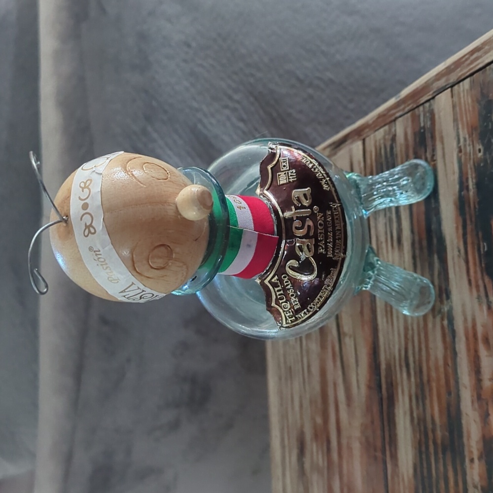 Tequila Reposado Worm Bottle